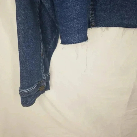 NWOT Women's Blue Jean cropped Western, Rodeo, Biker Jacket XL - Picture 3 of 11